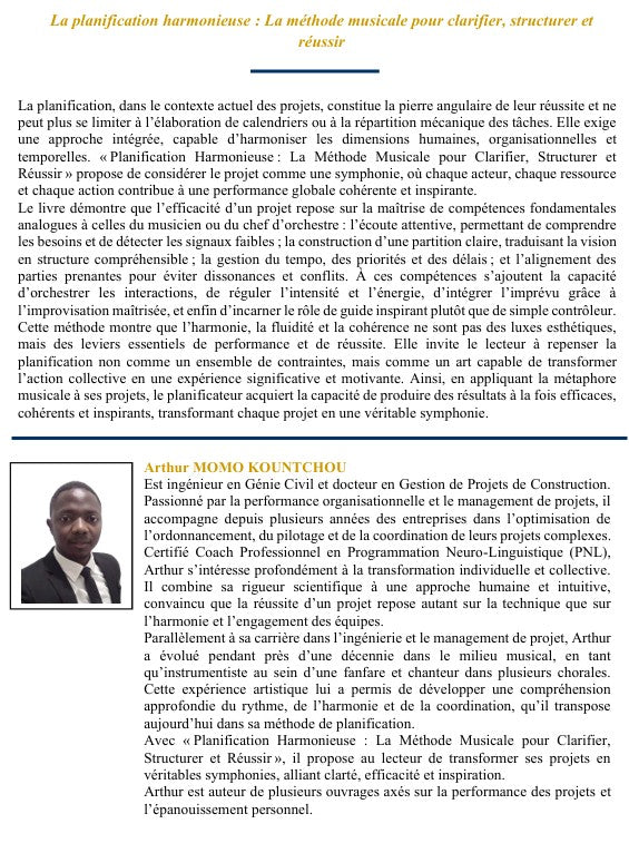 04a. La planification harmonieuse : La méthode musicale pour clarifier, structurer et réussir - Français